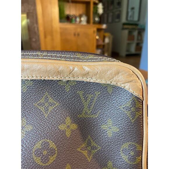 Designer Brown Monogrammed Crossbody - Picture 4 of 7